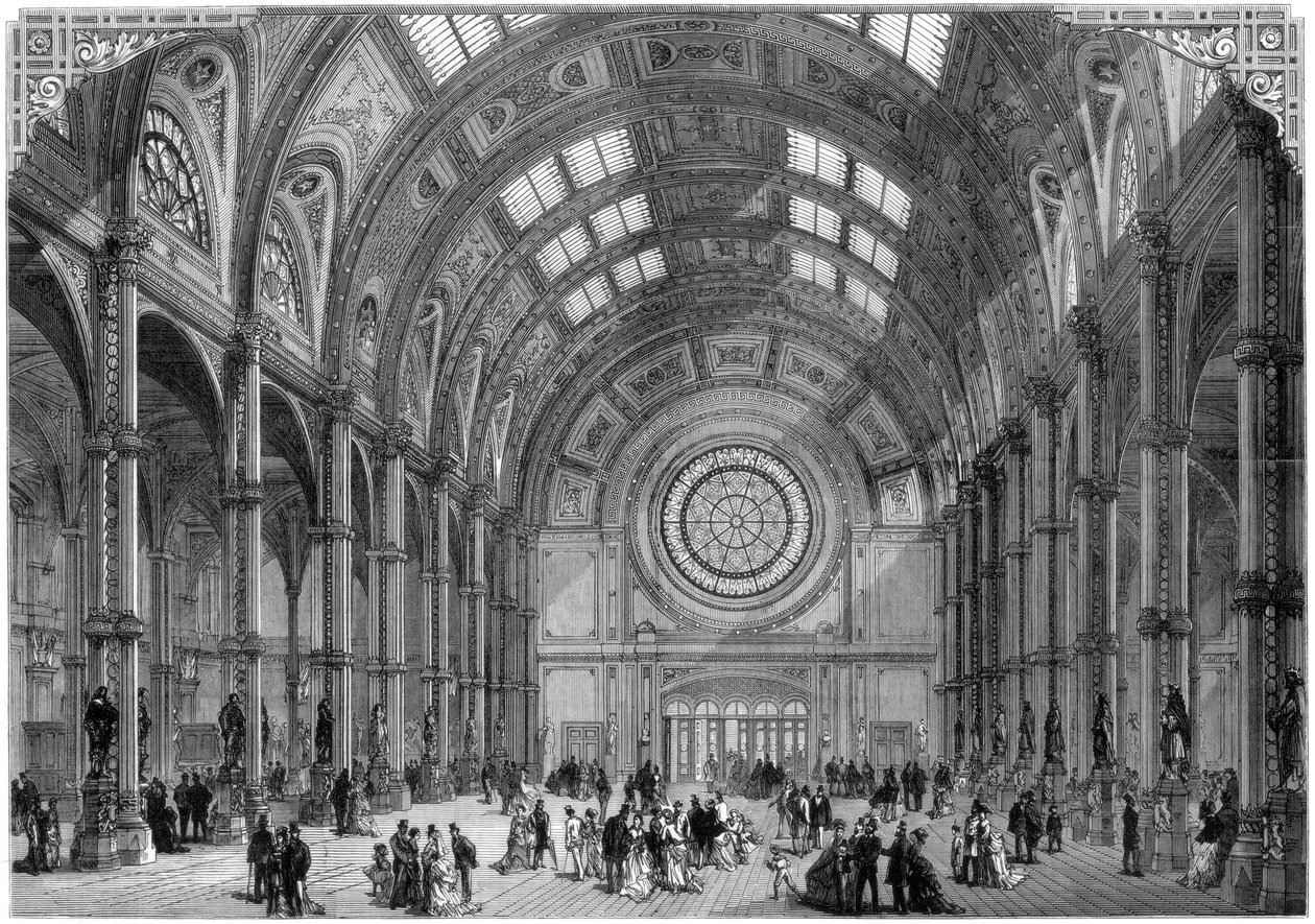 Central Hall, Alexandra Palace, Lontoo, 1875 tekijältä Unbekannt