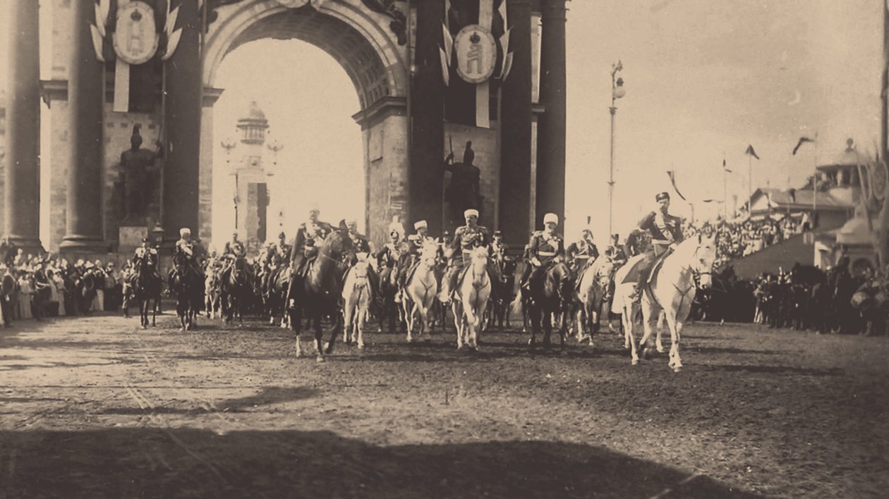 Nikolai II:n juhlallinen sisääntulo Moskovaan 9. toukokuuta 1896 1896 tekijältä Unbekannt