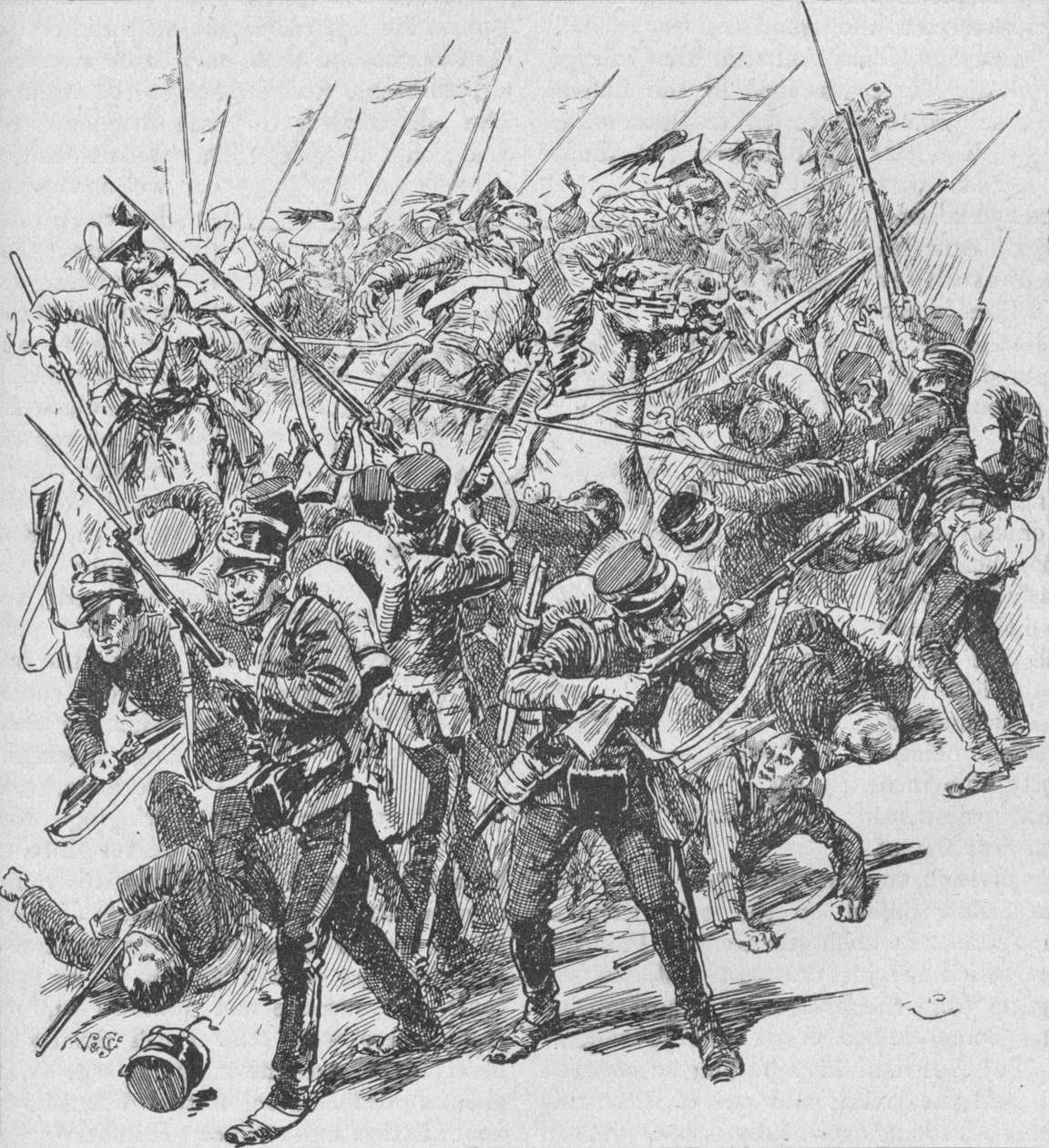 The Charge of the Austrian Lancers, 1902 tekijältä Unbekannt