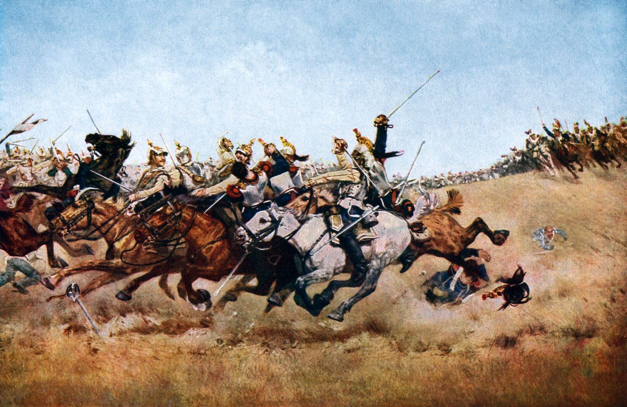 The Charge of the Cuirassiers at Rezonville, 1870, c1920 tekijältä Unbekannt