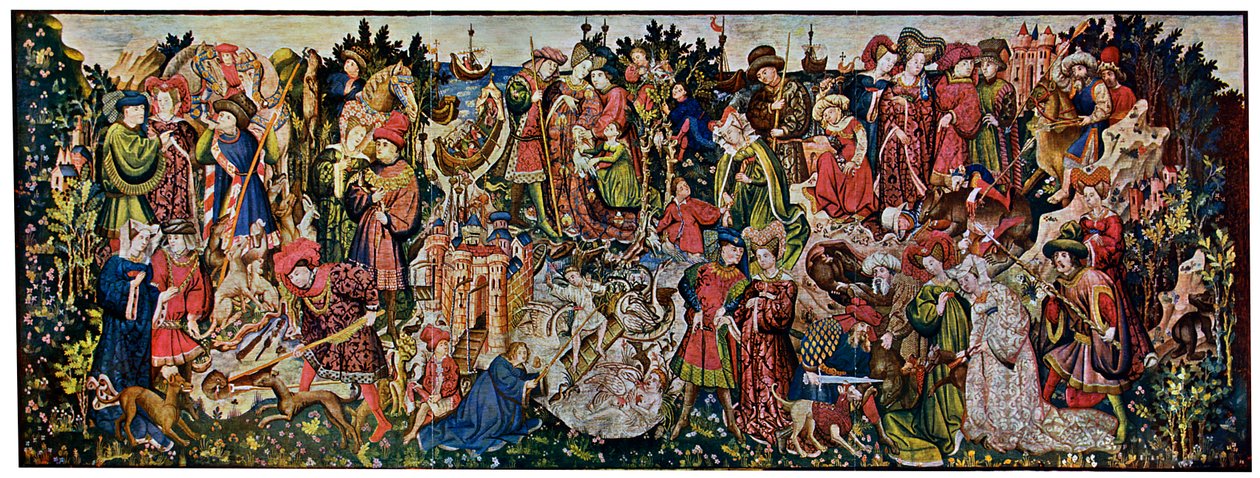 Chatsworth Hunting Tapestries, sarjan ensimmäinen, 1930 tekijältä Unbekannt