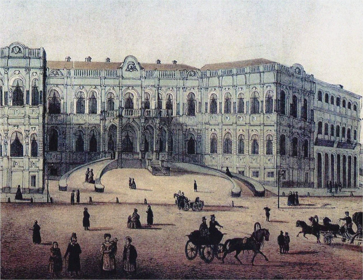 Chertkov-talo Myasnitskaya-kadulla Moskovassa, 1860-luku tekijältä Unbekannt
