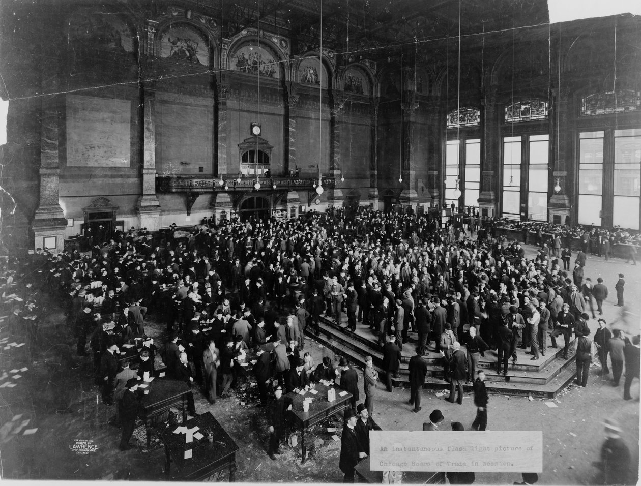 Chicago Board of Trade istunnossa, n. 1900 tekijältä Unbekannt