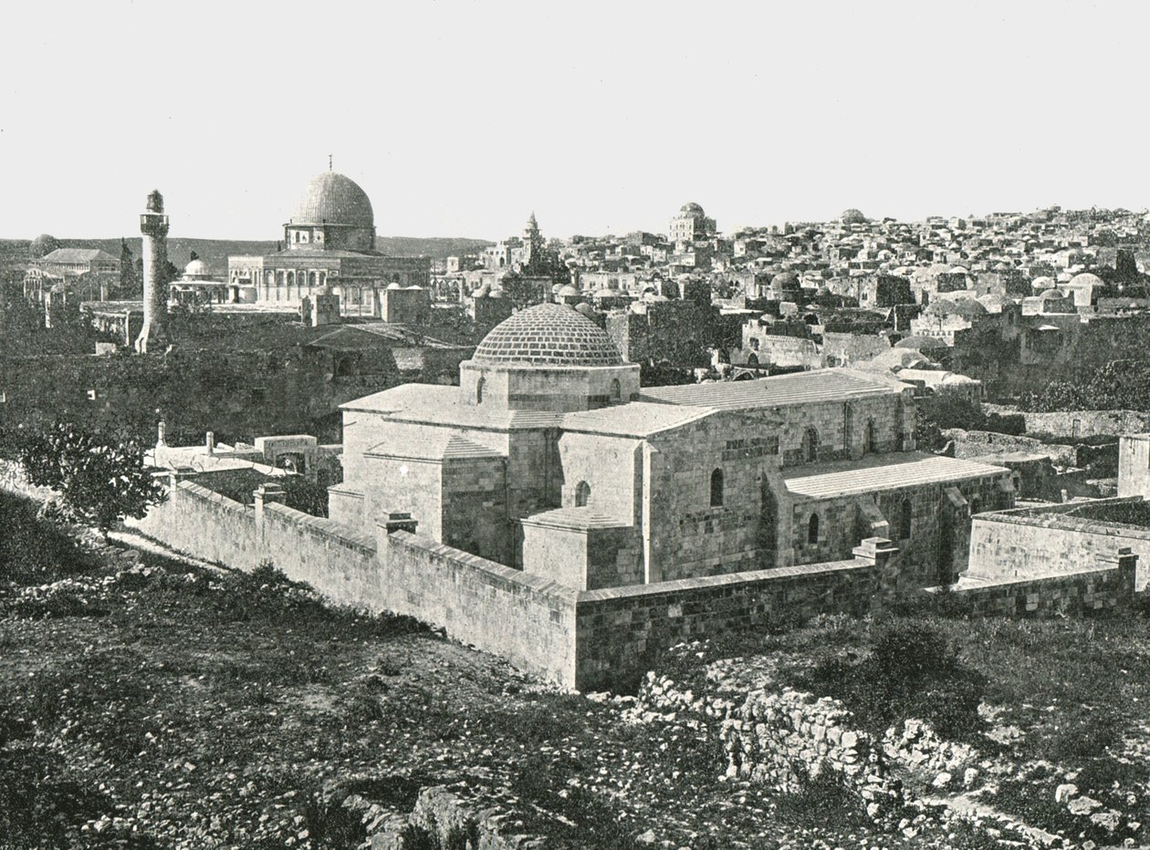 Pyhän Annan kirkko, Jerusalem, Palestiina, 1895. tekijältä Unbekannt