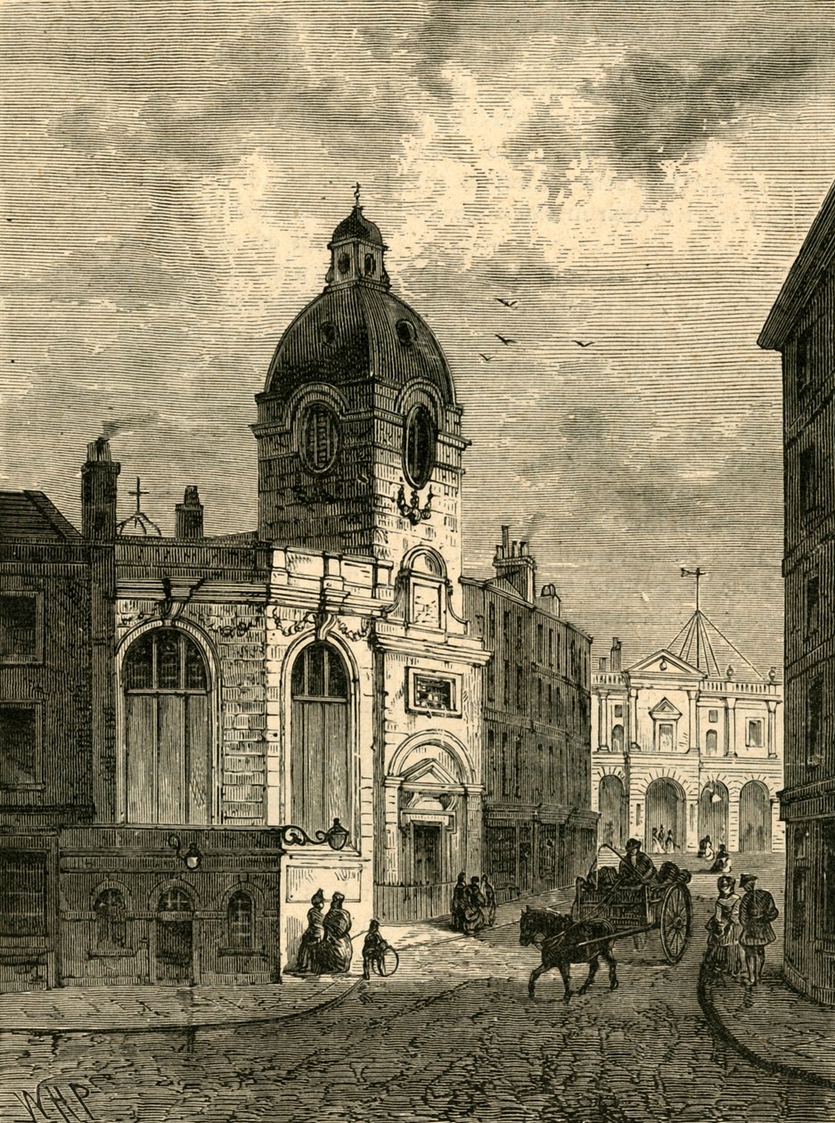 Pyhän Benet Finkin kirkko vanhasta näköalasta, 1897. tekijältä Unbekannt