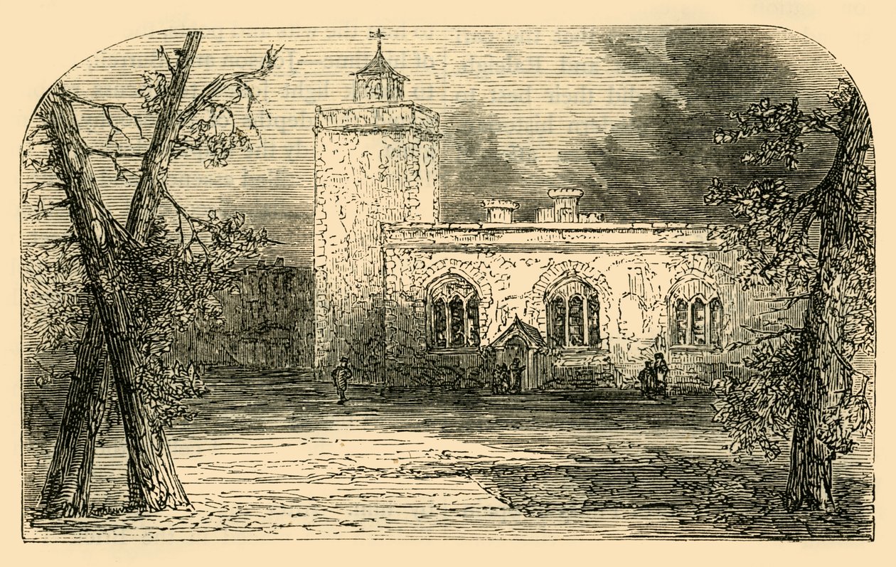 Pyhän Pietarin kirkko Tower Greenissä, vuodelta 1872. tekijältä Unbekannt