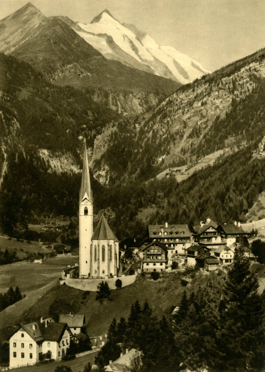Pyhän Vincentin kirkko, Heiligenblut am Grossglockner, Itävalta, 1935. tekijältä Unbekannt