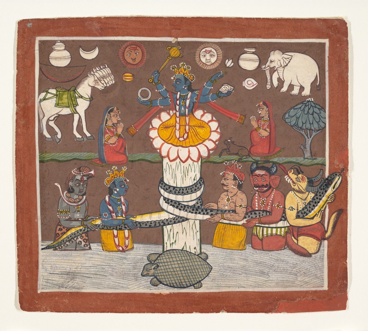 Maitomeren kuohuminen, n. 1780-90. tekijältä Unbekannt