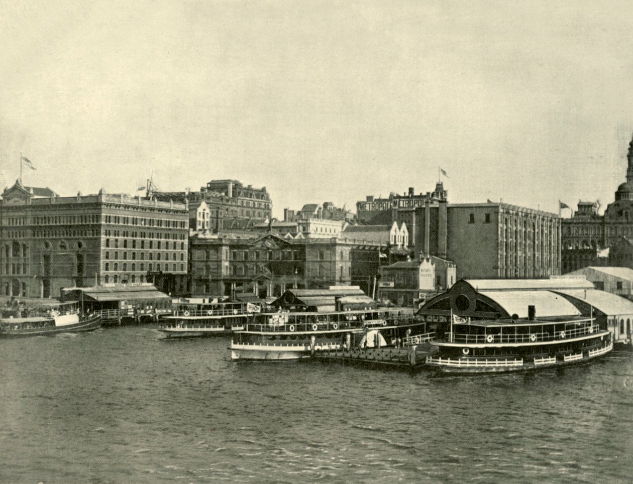 The Circular Quay, Sydney, 1901. tekijältä Unbekannt