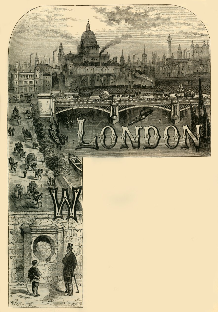 Lontoon City, vuonna 1872. tekijältä Unbekannt
