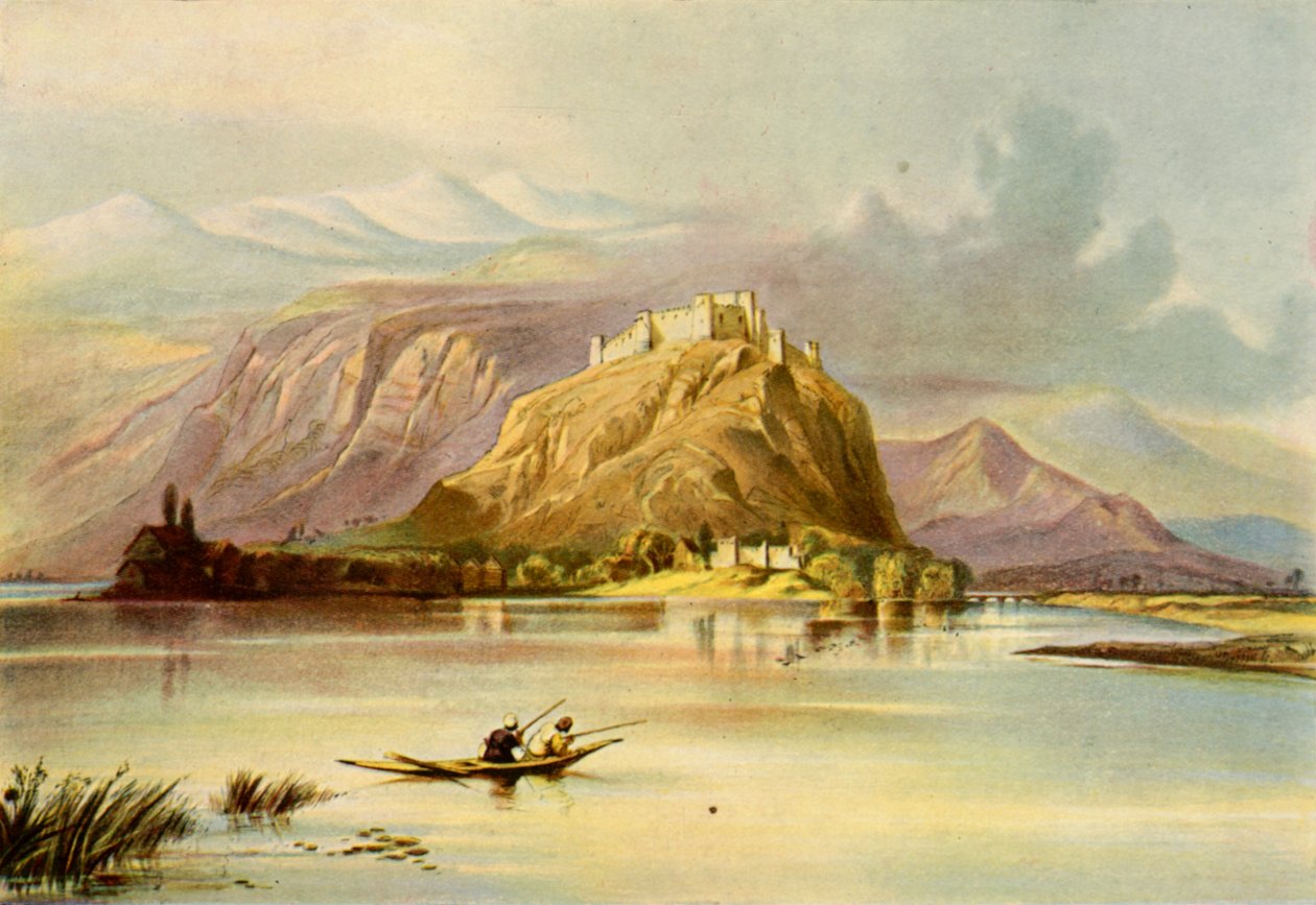 Srinagar Kashmirin kaupunki ja Hurri Purbutin linnoitus, 1840-luku, 1901. tekijältä Unbekannt