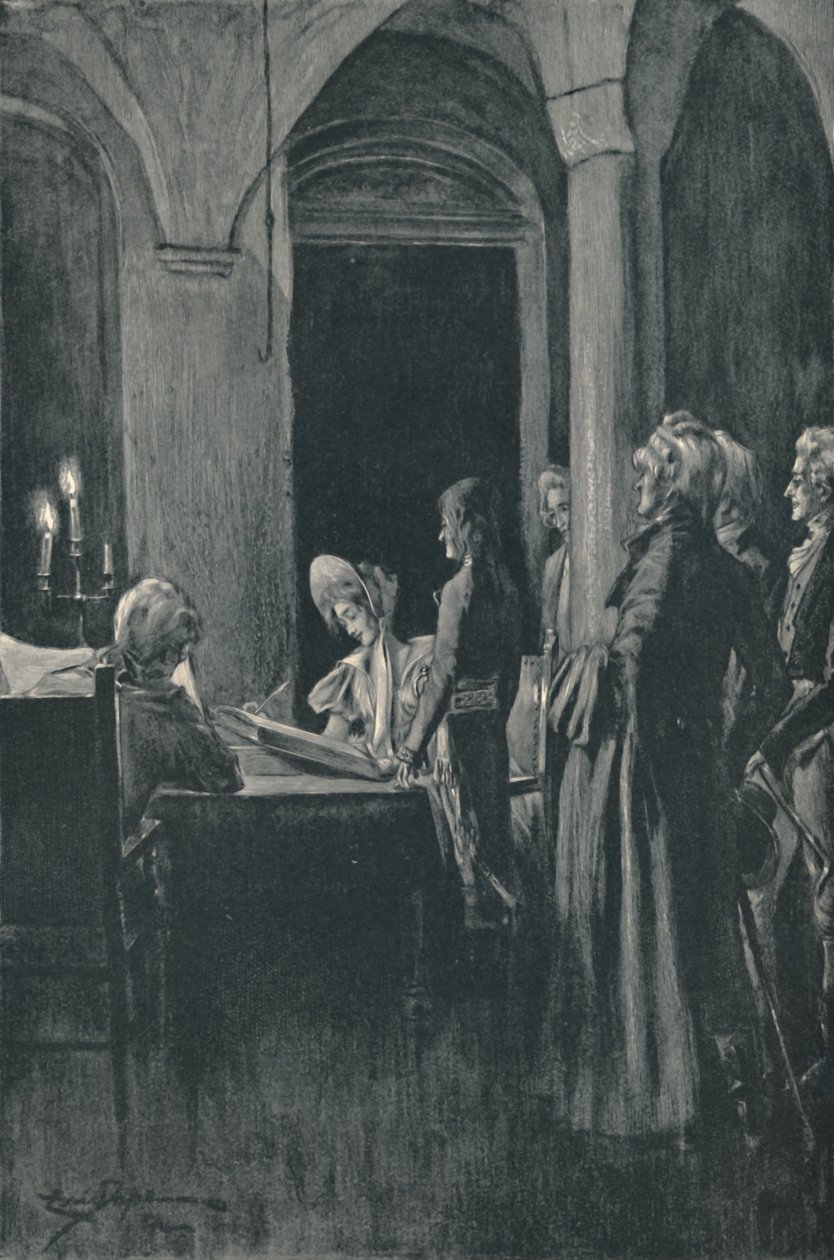 Napoleonin ja Josephinen siviiliavioliitto, 9. maaliskuuta 1796, 1896. tekijältä Unbekannt