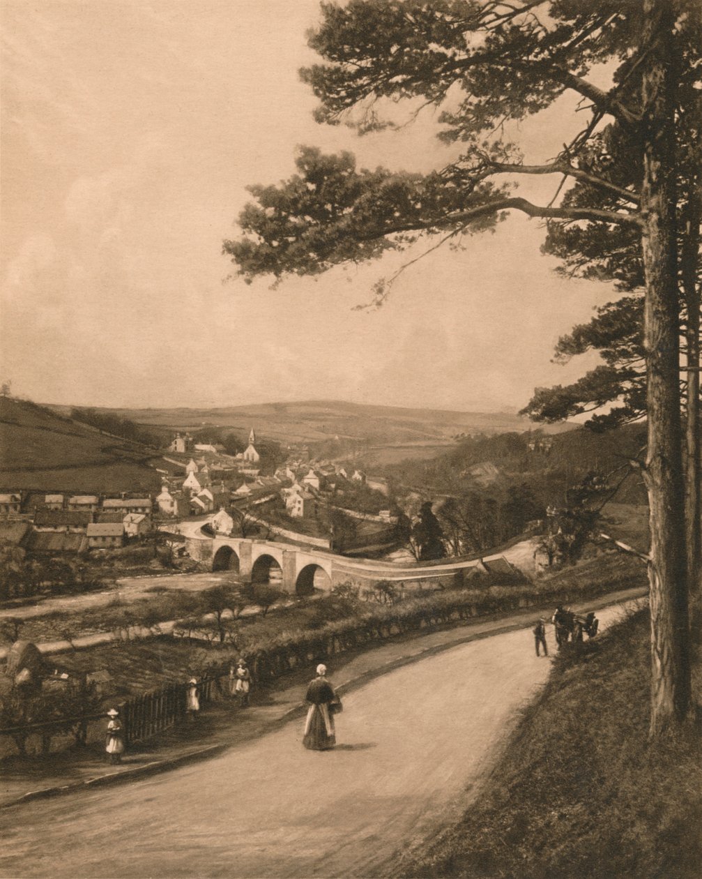 Clyde Kirkfieldbankissa, Braesista lähellä Lanarkia, 1902 tekijältä Unbekannt