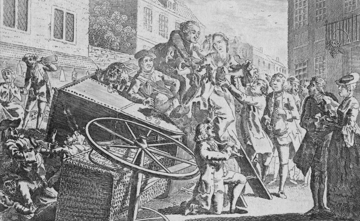 Valmentaja kumottu, 1700-luku. tekijältä Unbekannt