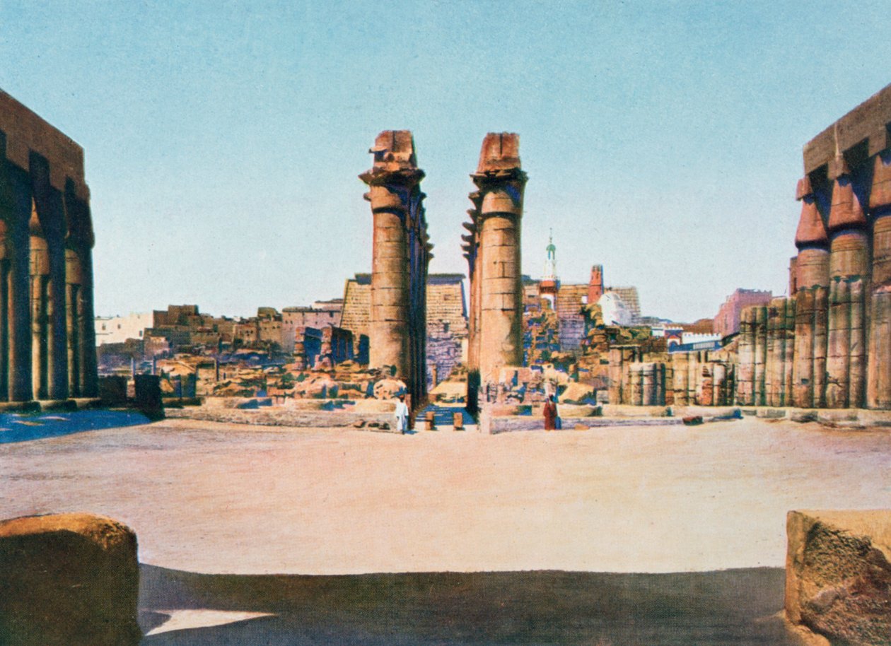 Amenhotep III:n pylväikkö, Luxorin temppeli, Egypti, 1900-luku tekijältä Unbekannt