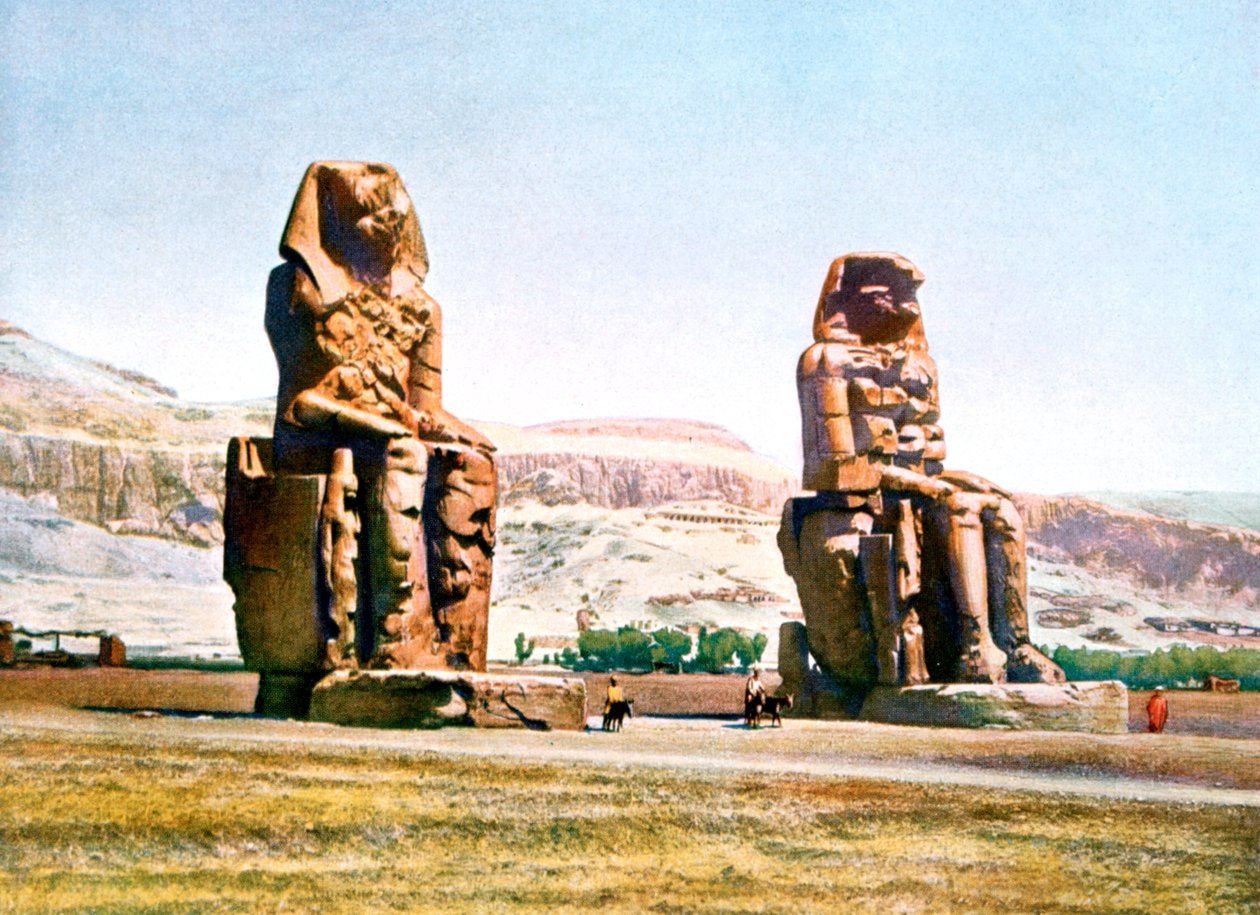 Memnonin kolossit, Egypti, 1900-luku tekijältä Unbekannt