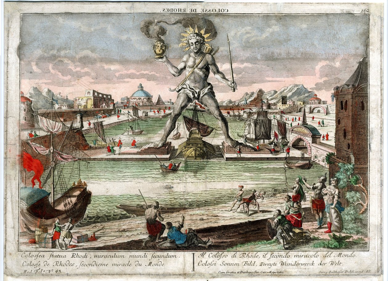 Rodoksen kolossi, 1760 tekijältä Unbekannt