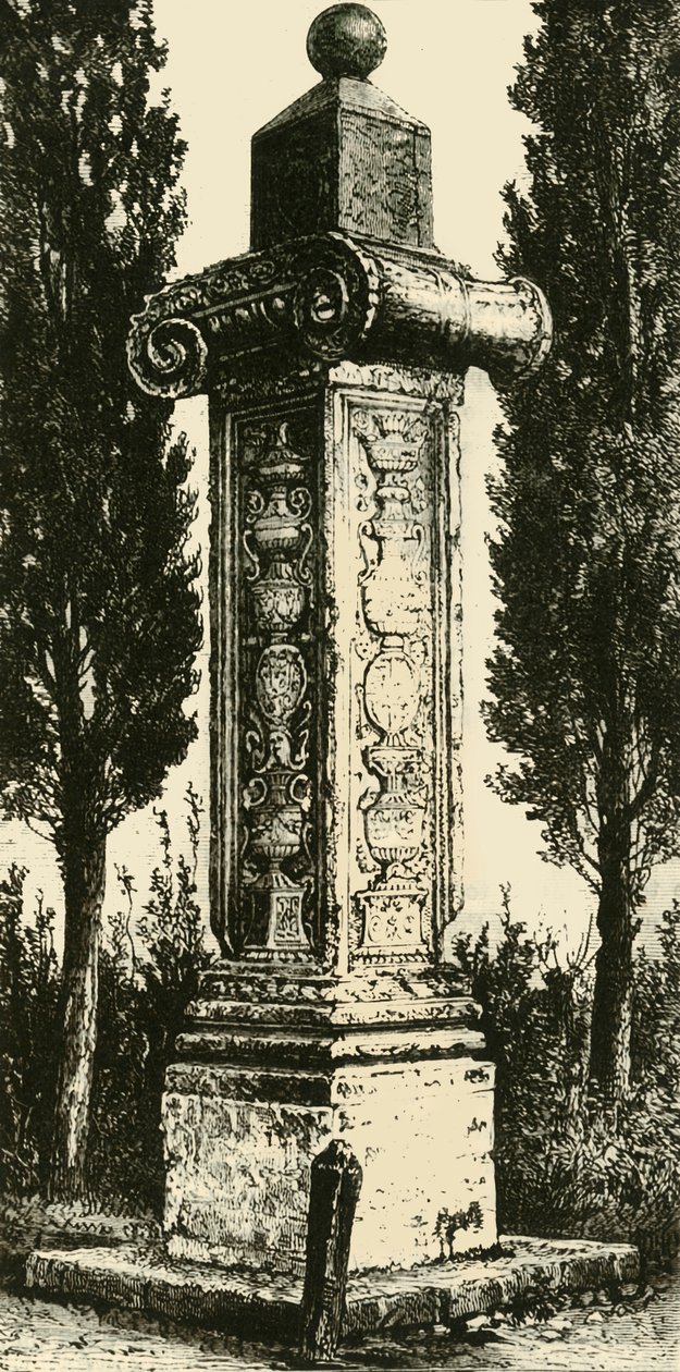 Ranskalaisten pylväs, Ravenna, pystytetty Gaston De Foixin muistolle, 1890. tekijältä Unbekannt