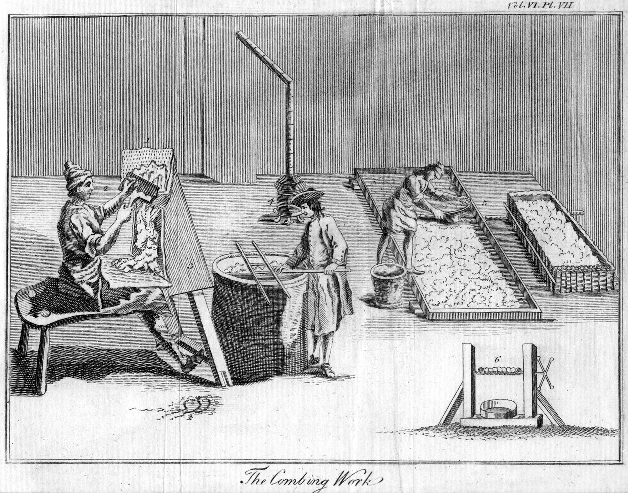 Kampaustyö, c1750 tekijältä Unbekannt