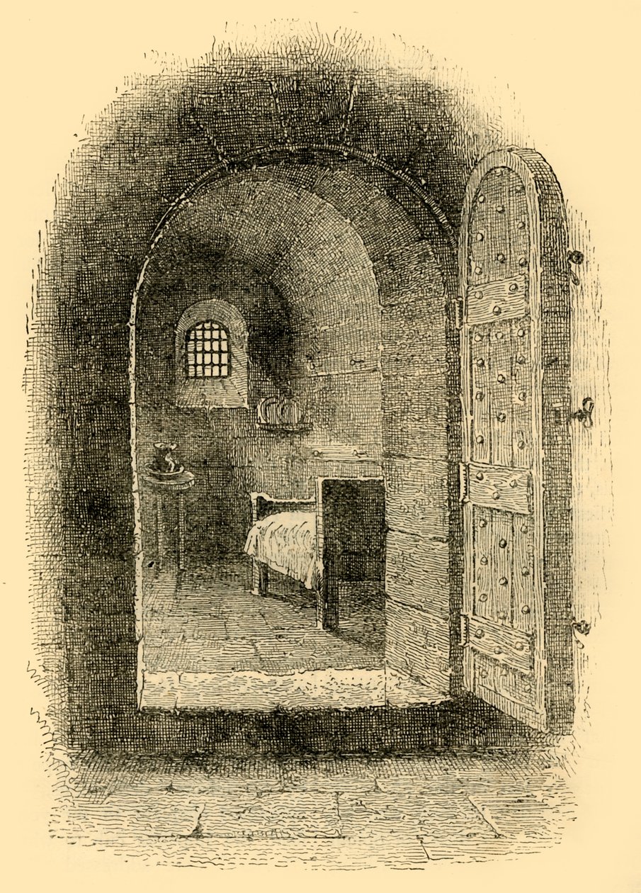 The Condemned Cell Newgatessa, vuodelta 1872. tekijältä Unbekannt