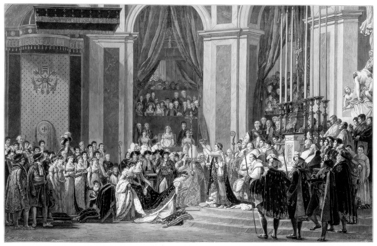Keisari Napoleonin vihkiminen ja keisarinna Josephinen kruunaus, 1804 1900 tekijältä Unbekannt