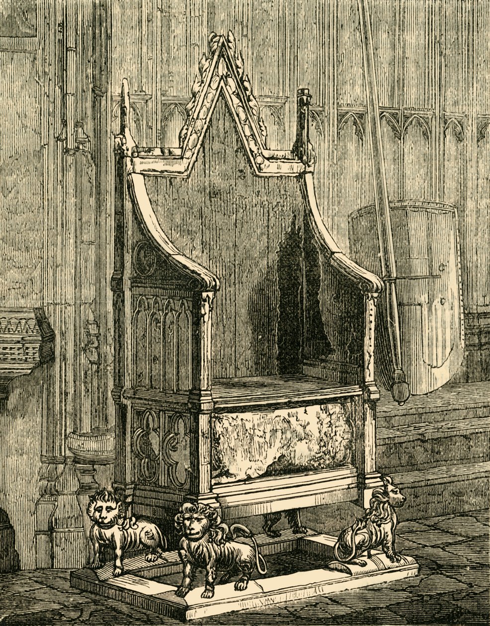 Kruunaustuoli, 1881. tekijältä Unbekannt