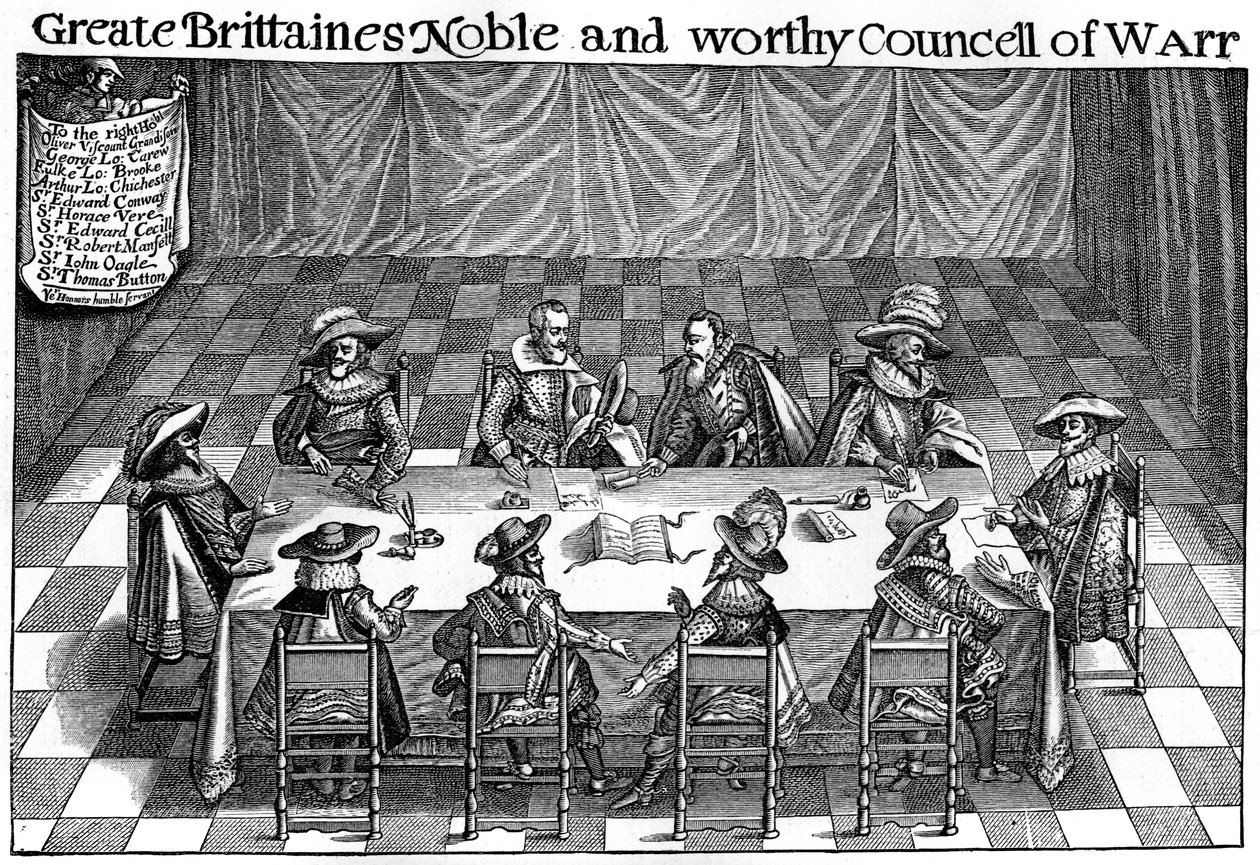 Sotaneuvosto, 1623-1624, 1893 tekijältä Unbekannt