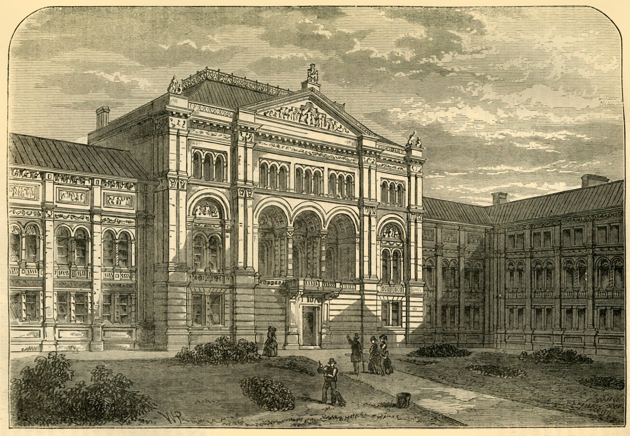 South Kensingtonin aseman tuomioistuin, n. 1876. tekijältä Unbekannt