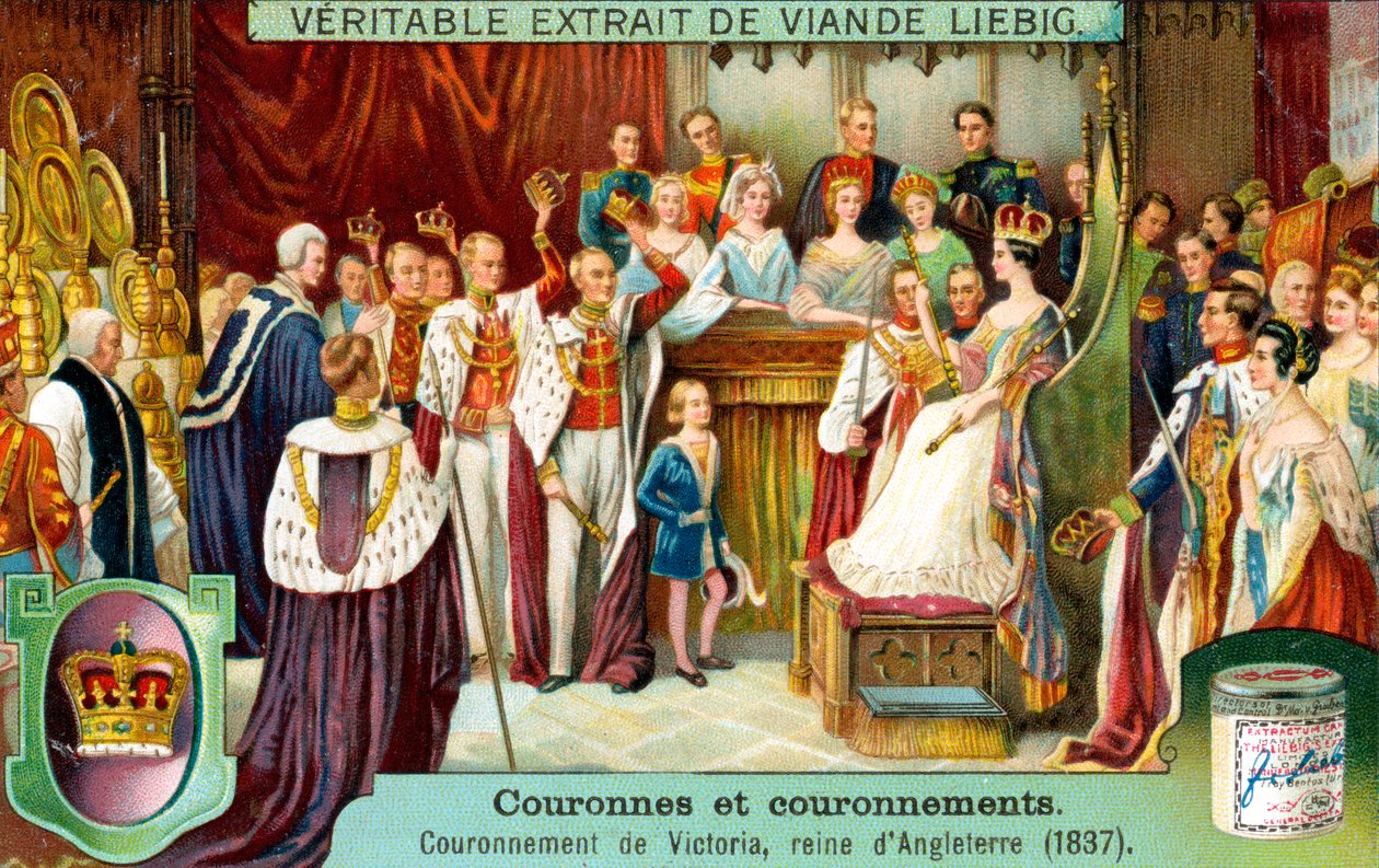 Englannin kuningattaren Victorian kruunaus vuonna 1837, n. 1900 tekijältä Unbekannt