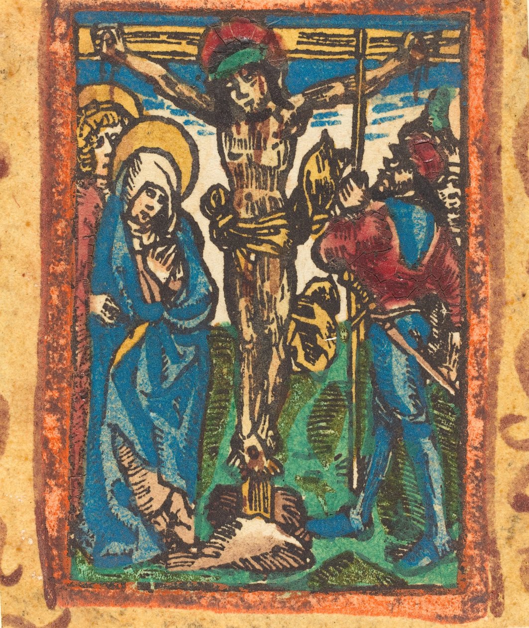 Ristiinnaulitseminen, n. 14901500. tekijältä Unbekannt