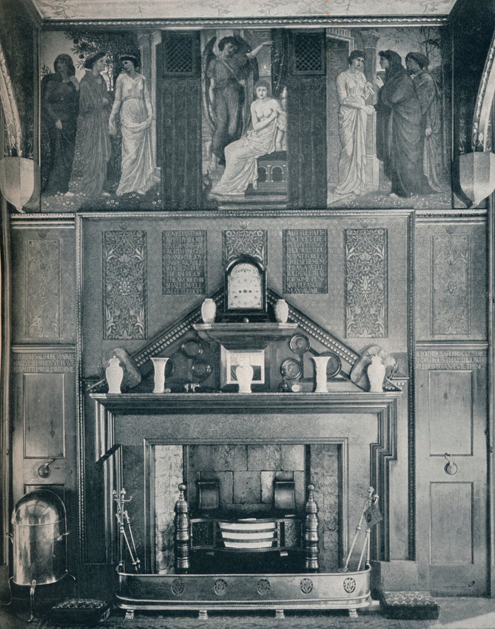 Cupid and Psyche Frieze No. I Palace Green North Wallissa, vuodelta 1898 tekijältä Unbekannt