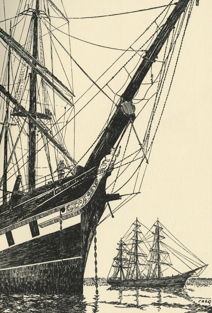 The Cutty Sark 1869, Falmouth Harbour, 1938 tekijältä Unbekannt