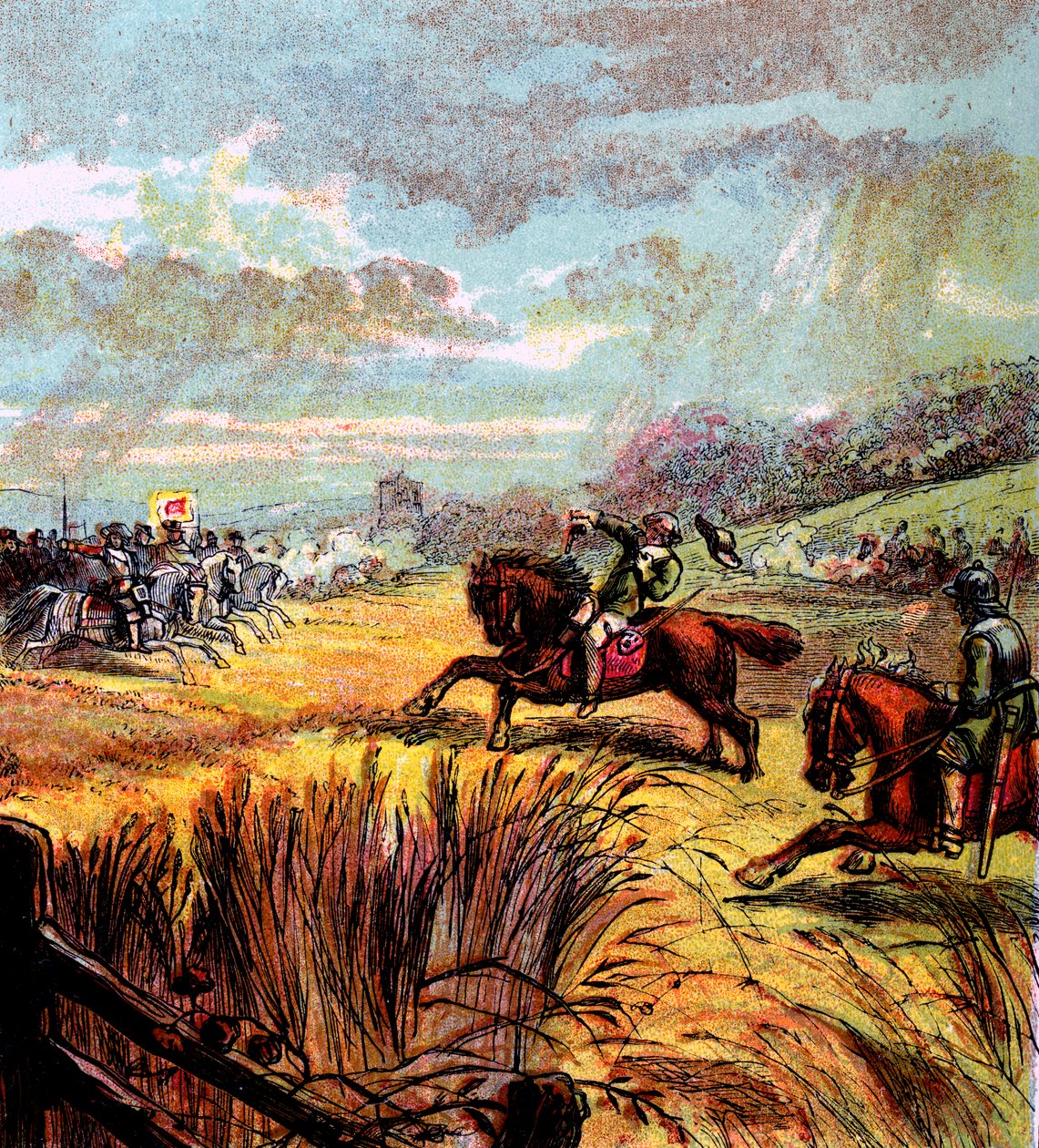 John Hampdenin kuolema, 1643, c1850 tekijältä Unbekannt