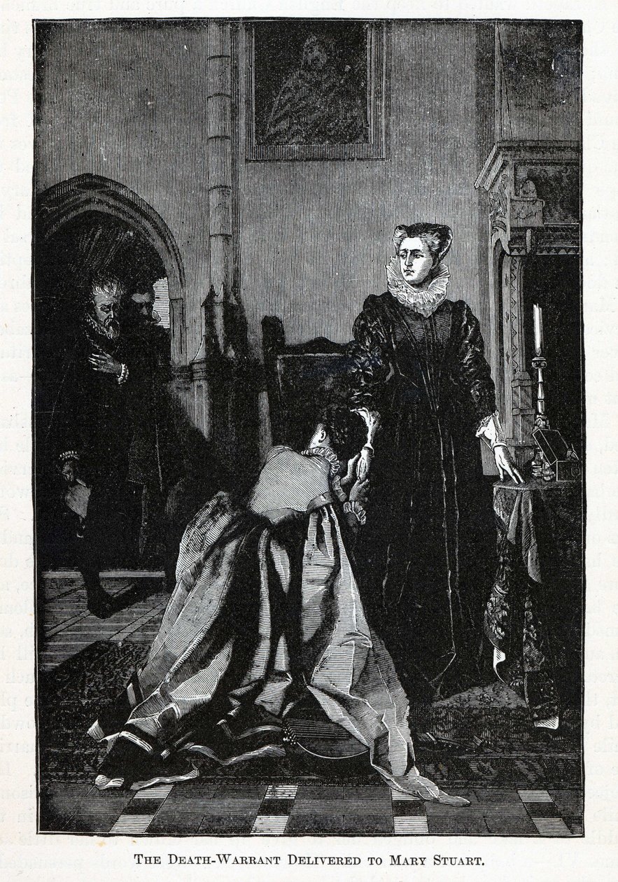 Mary Stuartille annettu kuolemantuomio, 1882 tekijältä Unbekannt