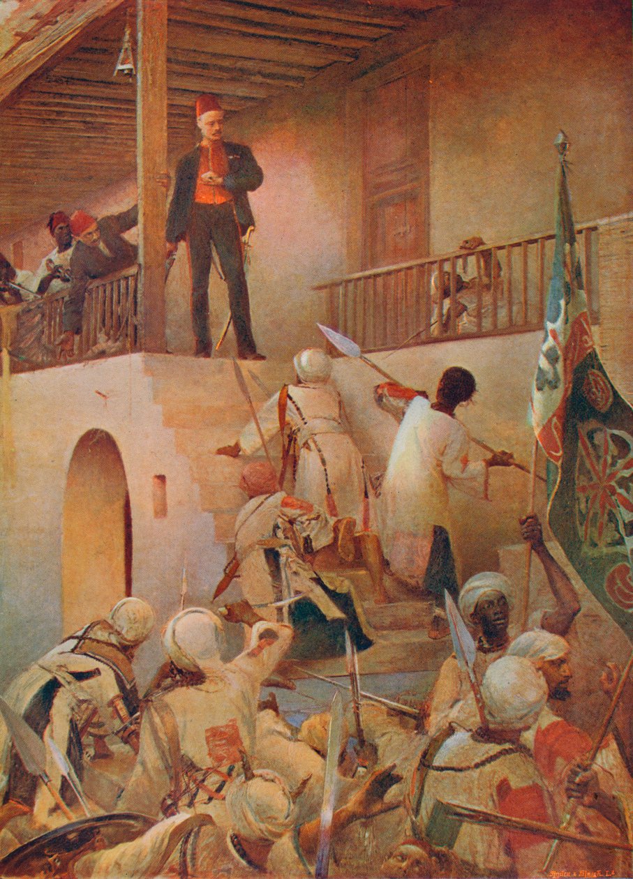 Kenraali Gordonin kuolema, Khartum, 26. tammikuuta 1885, 1893 1906 tekijältä Unbekannt