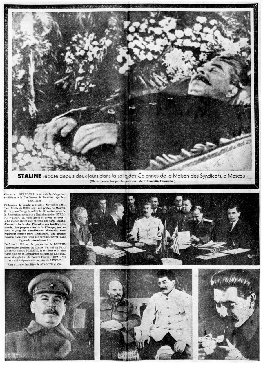 Stalinin kuolema, 8. maaliskuuta 1953 tekijältä Unbekannt