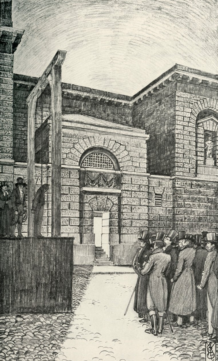 The Debtors Door, Newgaten vankila, Lontoo, 1821, 1938 tekijältä Unbekannt
