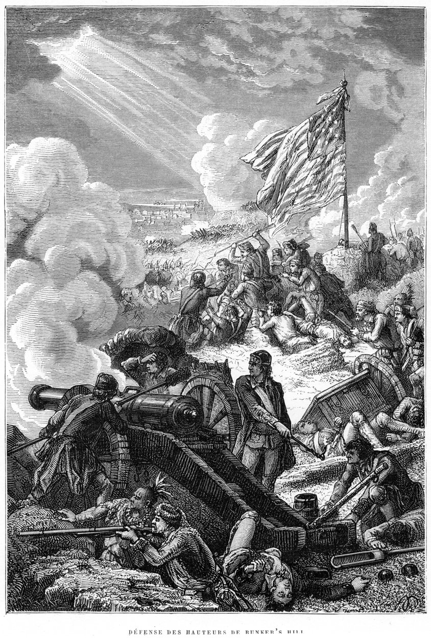Bunker Hillin puolustus, 1775 tekijältä Unbekannt