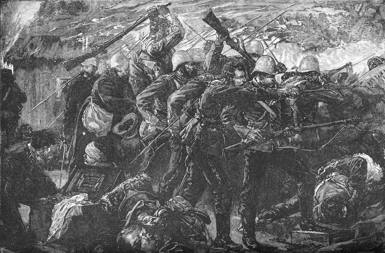 Rorkes Driftin puolustus, c1880 tekijältä Unbekannt