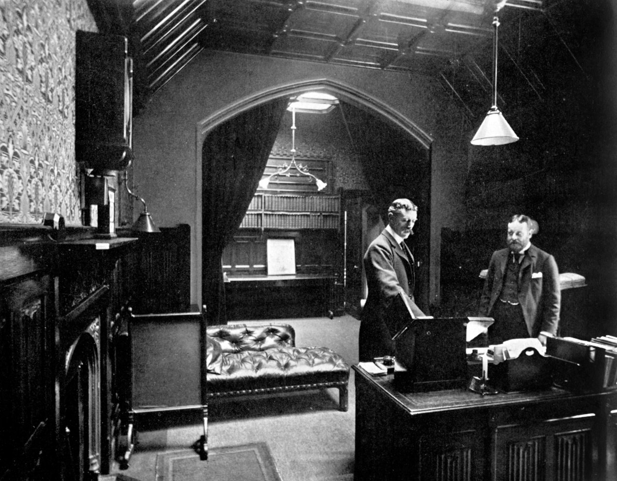 Varapuhujien toimisto, alahuone, Westminster, Lontoo, n. 1905 tekijältä Unbekannt