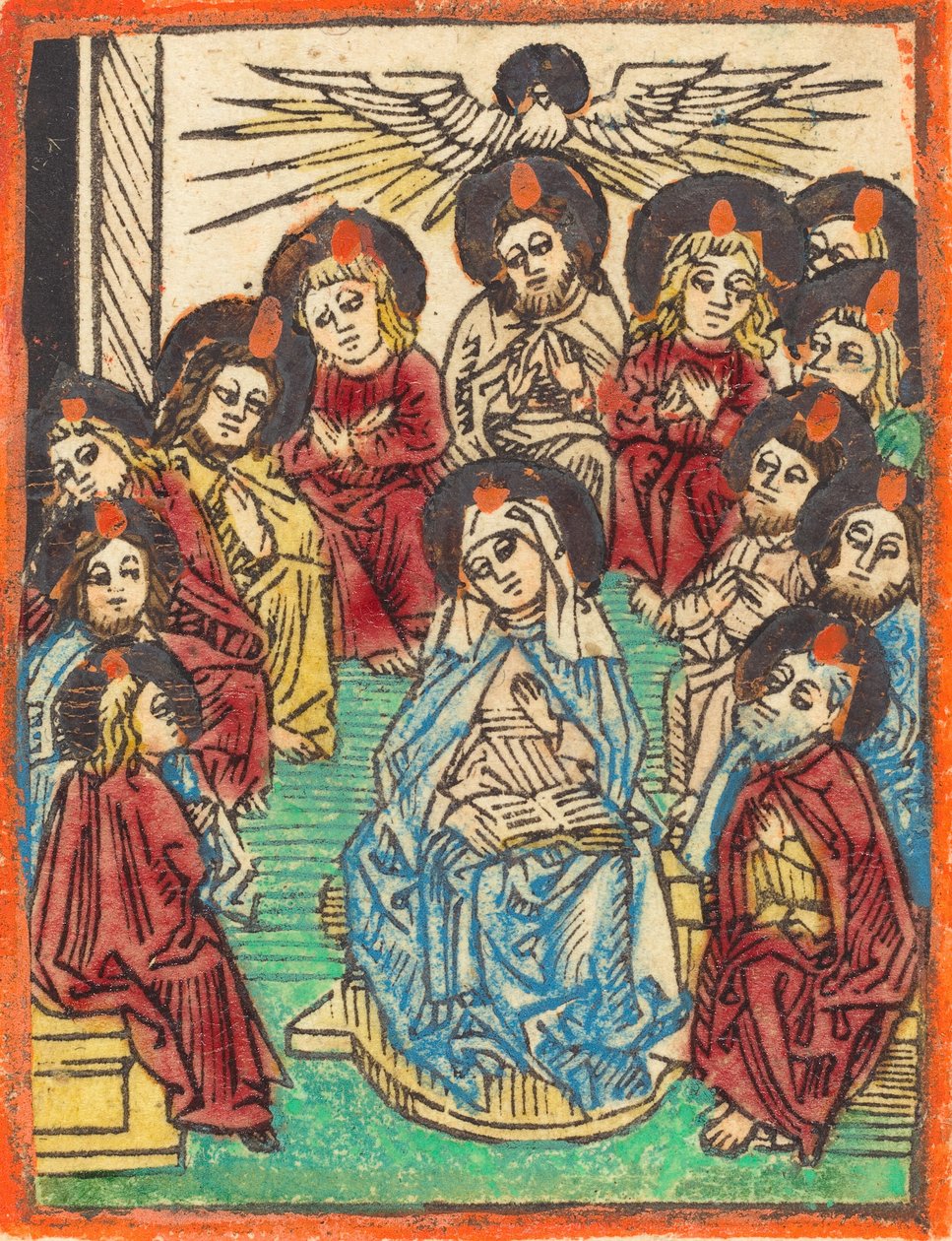 Pyhän Hengen laskeutuminen, 14801490. tekijältä Unbekannt