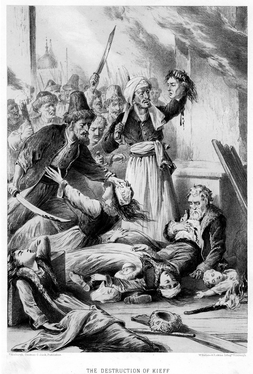 Kieffin tuho, 1800-luku tekijältä Unbekannt