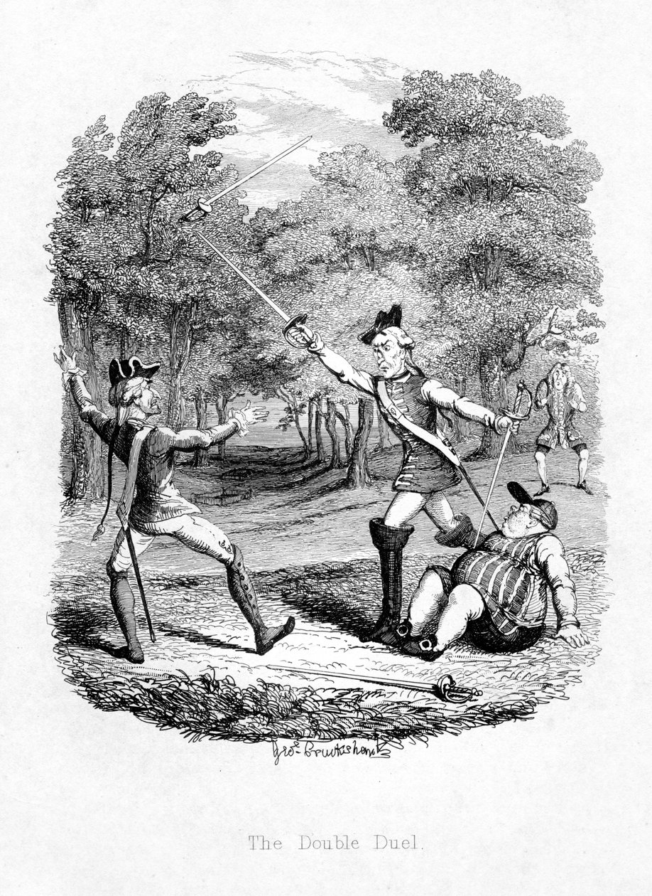 Kaksintaistelu, 1844 tekijältä Unbekannt