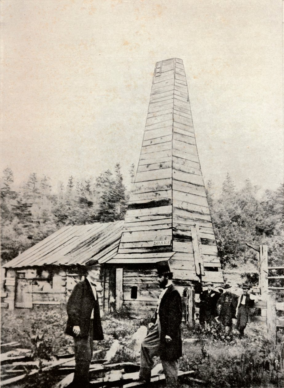 The Drake Well, Pennsylvania, Amerikka, 1859 tekijältä Unbekannt