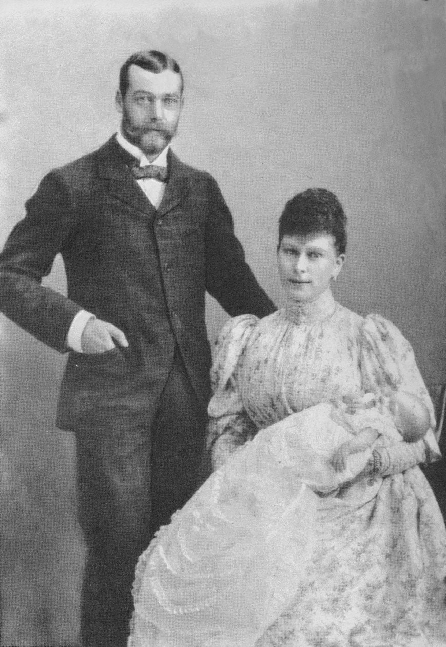 Yorkin herttua ja herttuatar lapsen prinssi Edwardin kanssa, 1894 1936 tekijältä Unbekannt