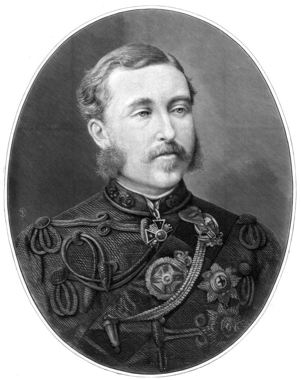 Duke of Connaught, brittiläinen sotilas, 1875 tekijältä Unbekannt