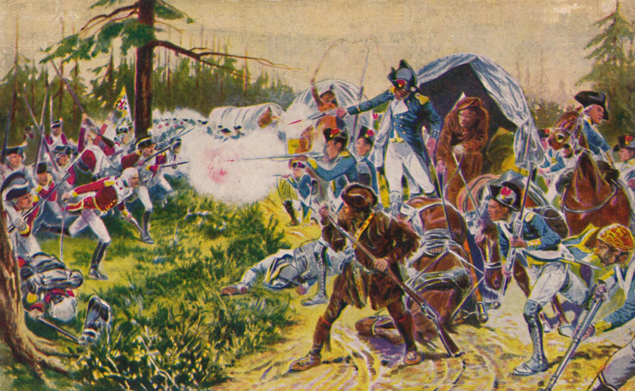 Cornwallin herttua kevytjalkaväki... Brandywinessa, 1777, 1939 tekijältä Unbekannt