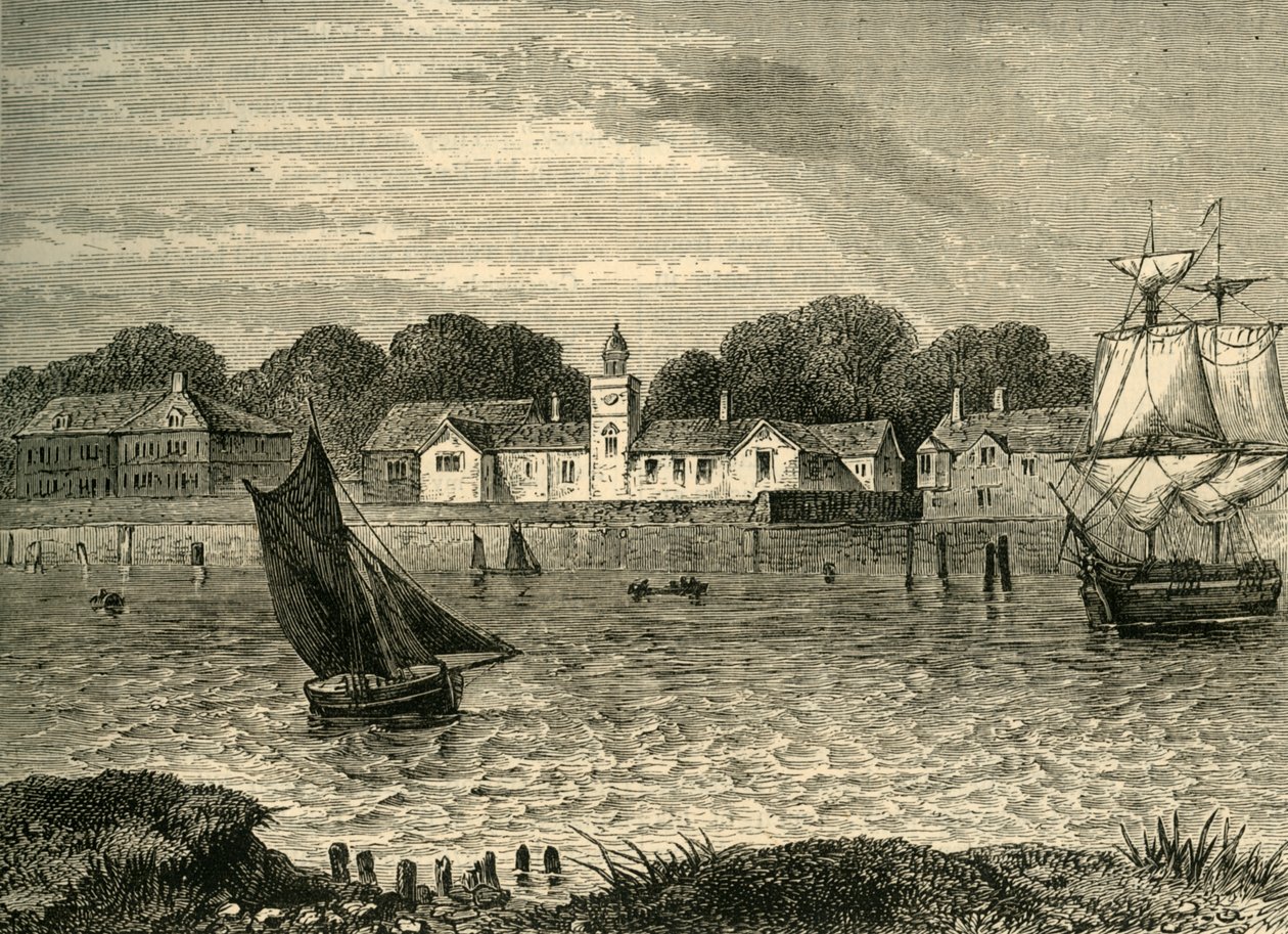 Duke of Norfolks Almshouses, vuonna 1796, n. 1878. tekijältä Unbekannt
