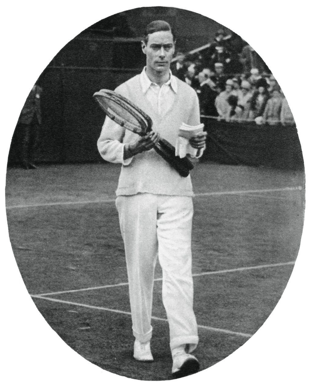 Yorkin herttua kilpailijana miesten nelinpelissä Wimbledonissa, 1926, 1937 tekijältä Unbekannt