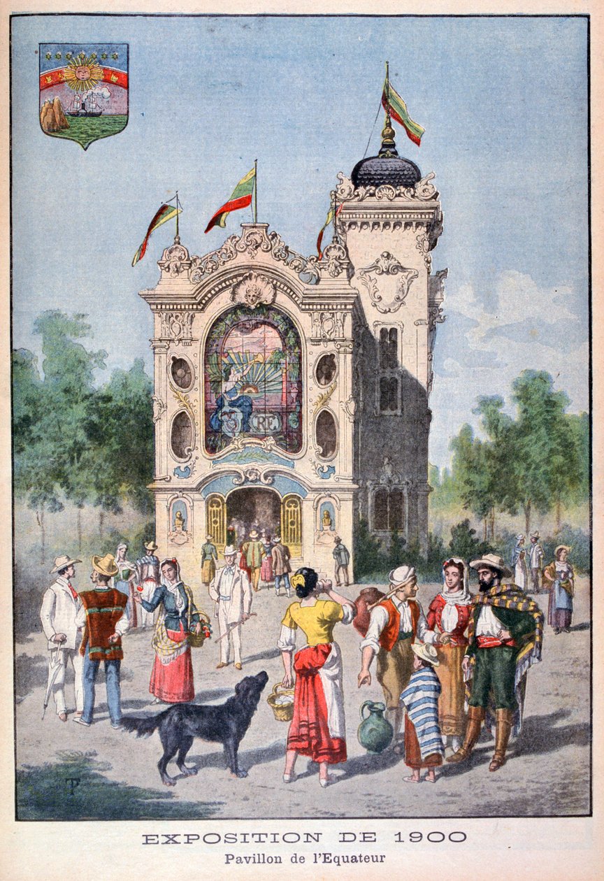 Ecuadorin paviljonki yleismaailmallisessa näyttelyssä 1900, Pariisi, 1900 tekijältä Unbekannt